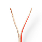 Nedis Högtalarkabel | 2 x 2.50 mm² | CCA | 100.0 m | Rund | PVC | Transparent | Emballage Nedis Högtalarkabel | 2 x 2.50 mm² | CCA | 100.0 m | Rund | PVC | Transparent | Emballage