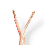 Nedis Högtalarkabel | 2 x 6.00 mm² | CCA | 100.0 m | Rund | PVC | Transparent | Emballage Nedis Högtalarkabel | 2 x 6.00 mm² | CCA | 100.0 m | Rund | PVC | Transparent | Emballage