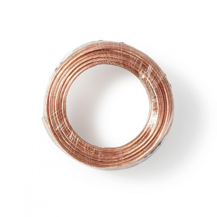 Nedis Högtalarkabel | 2 x 4.00 mm² | CCA | 15.0 m | Rund | PVC | Transparent | Emballage Nedis Högtalarkabel | 2 x 4.00 mm² | CCA | 15.0 m | Rund | PVC | Transparent | Emballage