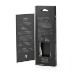 Nedis Lightning Kabel | USB 2.0 | Apple Lightning, 8-stifts | USB-C™ Hane | 480 Mbps | Guldplaterad | 1.00 m | Rund | Flätad / Nylon | Aluminium / Silver | Kartong med täckt fönster