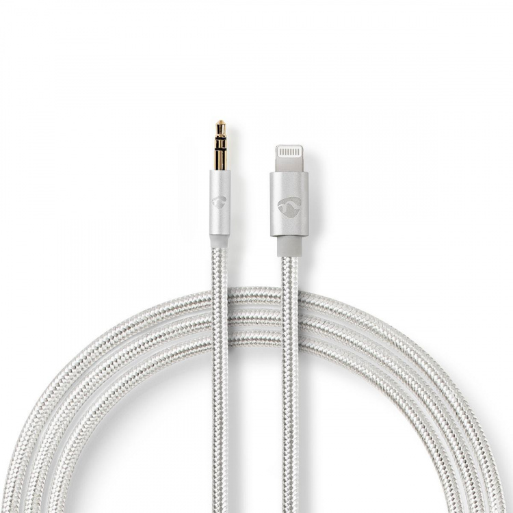 Nedis Lightning Adapter | Apple Lightning, 8-stifts | 3.5 mm Hane | Guldplaterad | 1.00 m | Rund | Nylon | Kartong med täckt fönster Nedis Lightning Adapter | Apple Lightning, 8-stifts | 3.5 mm Hane | Guldplaterad | 1.00 m | Rund | Nylon | Kartong med täckt fönster