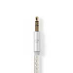 Nedis Lightning Adapter | Apple Lightning, 8-stifts | 3.5 mm Hane | Guldplaterad | 1.00 m | Rund | Nylon | Kartong med täckt fönster Nedis Lightning Adapter | Apple Lightning, 8-stifts | 3.5 mm Hane | Guldplaterad | 1.00 m | Rund | Nylon | Kartong med täckt fönster
