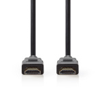 Nedis Premium High Speed ​​HDMI ™ kabel med Ethernet | HDMI™ Kontakt | HDMI™ Kontakt | 4K@60Hz | 18 Gbps | 2.00 m | Rund | PVC | Svart | Kuvert