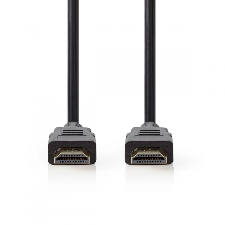 Nedis Premium High Speed ​​HDMI ™ kabel med Ethernet | HDMI™ Kontakt | HDMI™ Kontakt | 4K@60Hz | 18 Gbps | 2.00 m | Rund | PVC | Svart | Kuvert