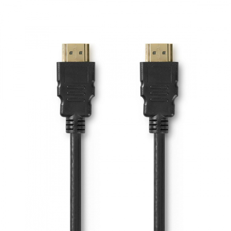 Nedis Premium High Speed ​​HDMI ™ kabel med Ethernet | HDMI™ Kontakt | HDMI™ Kontakt | 4K@60Hz | 18 Gbps | 2.00 m | Rund | PVC | Svart | Kuvert