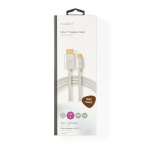 Nedis USB-C™ Adapter | USB 3.2 Gen 1 | USB-C™ Hane | HDMI™ Kontakt | 4K@60Hz | 18 Gbps | 2.00 m | Rund | Guldplaterad | Flätad / Nylon | Aluminium | Kartong med täckt fönster