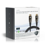 Nedis Aktiva optiska High Speed ​​HDMI kabel med Ethernet | HDMI™ Kontakt | HDMI™ Kontakt | 4K@60Hz | 18 Gbps | 100.0 m | Rund | PVC | Svart | Presentbox