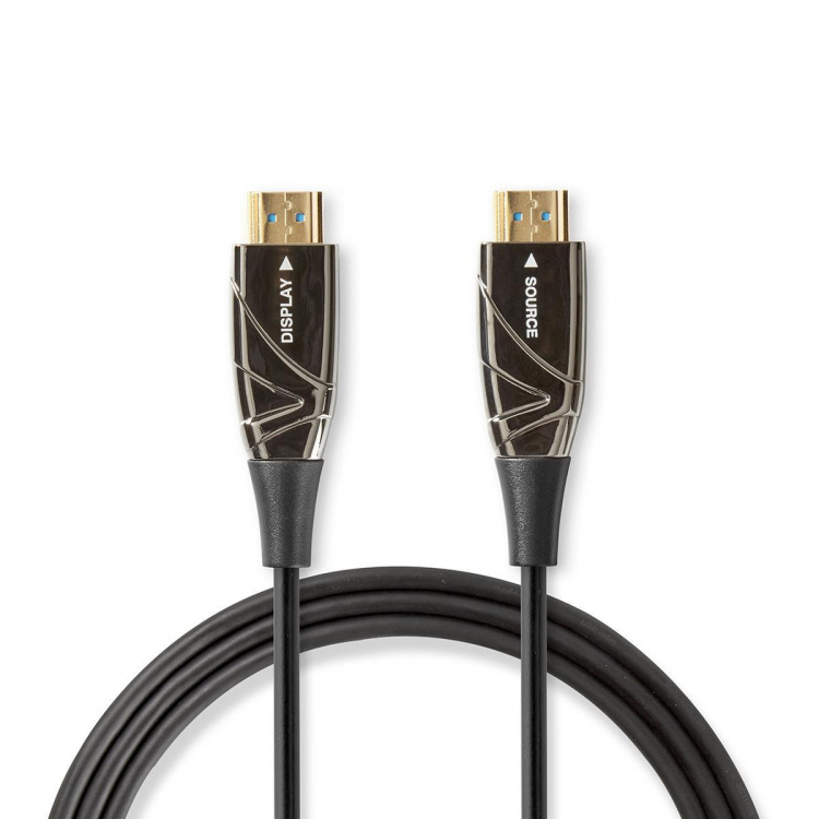 Nedis Aktiva optiska High Speed HDMI kabel med Ethernet | HDMI™ Kontakt | HDMI™ Kontakt | 4K@60Hz | 18 Gbps | 15.0 m | Rund | PVC | Svart | Presentbox Nedis Aktiva optiska High Speed HDMI kabel med Ethernet | HDMI™ Kontakt | HDMI™ Kontakt | 4K@60Hz | 18 Gbps | 15.0 m | Rund | PVC | Svart | Presentbox
