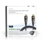 Nedis Aktiva optiska High Speed HDMI kabel med Ethernet | HDMI™ Kontakt | HDMI™ Kontakt | 4K@60Hz | 18 Gbps | 15.0 m | Rund | PVC | Svart | Presentbox Nedis Aktiva optiska High Speed HDMI kabel med Ethernet | HDMI™ Kontakt | HDMI™ Kontakt | 4K@60Hz | 18 Gbps | 15.0 m | Rund | PVC | Svart | Presentbox