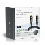 Nedis Aktiva optiska High Speed HDMI kabel med Ethernet | HDMI™ Kontakt | HDMI™ Kontakt | 4K@60Hz | 18 Gbps | 40.0 m | Rund | PVC | Svart | Presentbox Nedis Aktiva optiska High Speed HDMI kabel med Ethernet | HDMI™ Kontakt | HDMI™ Kontakt | 4K@60Hz | 18 Gbps | 40.0 m | Rund | PVC | Svart | Presentbox
