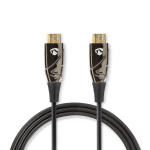Nedis Aktiva optiska High Speed ​​HDMI kabel med Ethernet | HDMI™ Kontakt | HDMI™ Kontakt | 4K@60Hz | 18 Gbps | 50.0 m | Rund | PVC | Svart | Presentbox