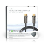Nedis Aktiva Optiska Ultra High Speed ​​HDMI Kabel med Ethernet | HDMI™ Kontakt | HDMI™ Kontakt | 8K@60Hz | 48 Gbps | 100.0 m | Rund | PVC | Svart | Presentbox