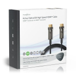 Nedis Aktiva Optiska Ultra High Speed ​​HDMI Kabel med Ethernet | HDMI™ Kontakt | HDMI™ Kontakt | 8K@60Hz | 48 Gbps | 15.0 m | Rund | PVC | Svart | Presentbox