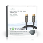 Nedis Aktiva Optiska Ultra High Speed HDMI Kabel med Ethernet | HDMI™ Kontakt | HDMI™ Kontakt | 8K@60Hz | 48 Gbps | 40.0 m | Rund | PVC | Svart | Presentbox Nedis Aktiva Optiska Ultra High Speed HDMI Kabel med Ethernet | HDMI™ Kontakt | HDMI™ Kontakt | 8K@60Hz | 48 Gbps | 40.0 m | Rund | PVC | Svart | Presentbox
