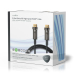 Nedis Aktiva Optiska Ultra High Speed HDMI Kabel med Ethernet | HDMI™ Kontakt | HDMI™ Kontakt | 8K@60Hz | 48 Gbps | 75.0 m | Rund | PVC | Svart | Presentbox Nedis Aktiva Optiska Ultra High Speed HDMI Kabel med Ethernet | HDMI™ Kontakt | HDMI™ Kontakt | 8K@60Hz | 48 Gbps | 75.0 m | Rund | PVC | Svart | Presentbox