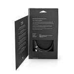 Nedis Stereoljudkabel | 3.5 mm Hane | 2x RCA Hane | Guldplaterad | 1.00 m | Rund | Grå / Grått Med Metall | Kartong med täckt fönster Nedis Stereoljudkabel | 3.5 mm Hane | 2x RCA Hane | Guldplaterad | 1.00 m | Rund | Grå / Grått Med Metall | Kartong med täckt fönster