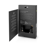 Nedis High Speed ​​HDMI ™ kabel med Ethernet | HDMI™ Kontakt | HDMI™ Kontakt | 4K@60Hz | ARC | 18 Gbps | 3.00 m | Rund | Bomull | Grått Med Metall | Kartong med täckt fönster