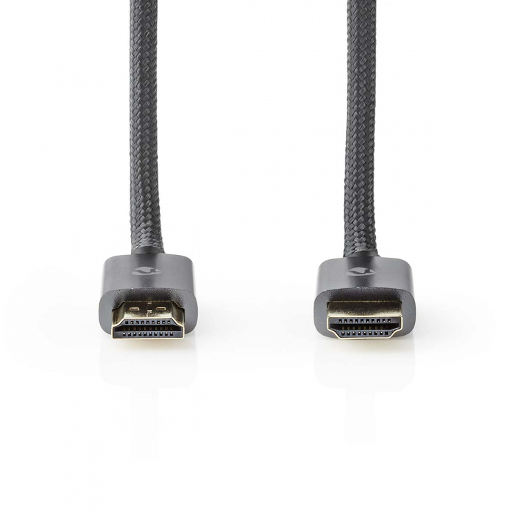 Nedis High Speed HDMI ™ kabel med Ethernet | HDMI™ Kontakt | HDMI™ Kontakt | 4K@60Hz | ARC | 18 Gbps | 5.00 m | Rund | Bomull | Grått Med Metall | Kartong med täckt fönster Nedis High Speed HDMI ™ kabel med Ethernet | HDMI™ Kontakt | HDMI™ Kontakt | 4K@60Hz | ARC | 18 Gbps | 5.00 m | Rund | Bomull | Grått Med Metall | Kartong med täckt fönster