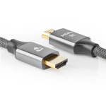Nedis Ultra High Speed HDMI ™ kabel | HDMI™ Kontakt | HDMI™ Kontakt | 8K@60Hz | 48 Gbps | 1.00 m | Rund | 6.3 mm | Grått Med Metall | Kartong med täckt fönster Nedis Ultra High Speed HDMI ™ kabel | HDMI™ Kontakt | HDMI™ Kontakt | 8K@60Hz | 48 Gbps | 1.00 m | Rund | 6.3 mm | Grått Med Metall | Kartong med täckt fönster