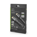 Nedis Ultra High Speed HDMI ™ kabel | HDMI™ Kontakt | HDMI™ Kontakt | 8K@60Hz | 48 Gbps | 2.00 m | Rund | 6.3 mm | Grått Med Metall | Kartong med täckt fönster Nedis Ultra High Speed HDMI ™ kabel | HDMI™ Kontakt | HDMI™ Kontakt | 8K@60Hz | 48 Gbps | 2.00 m | Rund | 6.3 mm | Grått Med Metall | Kartong med täckt fönster