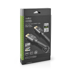 Nedis Ultra High Speed HDMI ™ kabel | HDMI™ Kontakt | HDMI™ Kontakt | 8K@60Hz | 48 Gbps | 2.00 m | Rund | 6.3 mm | Grått Med Metall | Kartong med täckt fönster Nedis Ultra High Speed HDMI ™ kabel | HDMI™ Kontakt | HDMI™ Kontakt | 8K@60Hz | 48 Gbps | 2.00 m | Rund | 6.3 mm | Grått Med Metall | Kartong med täckt fönster