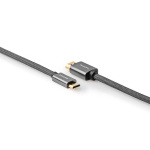 Nedis High Speed HDMI ™ kabel med Ethernet | HDMI™ Kontakt | HDMI™ Mini kontakt | 4K@60Hz | 18 Gbps | 2.00 m | Rund | Bomull | Antracit / Grått Med Metall | Kartong med täckt fönster Nedis High Speed HDMI ™ kabel med Ethernet | HDMI™ Kontakt | HDMI™ Mini kontakt | 4K@60Hz | 18 Gbps | 2.00 m | Rund | Bomull | Antracit / Grått Med Metall | Kartong med täckt fönster