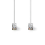 Nedis Cat 8.1 nätverkskabel | S/FTP | RJ45 hane | RJ45 hane | 0.15 m | Rund | LSZH | Vit | Kuvert