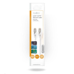 Nedis Cat 8.1 nätverkskabel | S/FTP | RJ45 hane | RJ45 hane | 0.15 m | Rund | LSZH | Vit | Kuvert