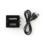 Nedis HDMI ™ Omvandlare | 3x RCA Female | 1x HDMI™ Output | Envägs | 1080p | 1.65 Gbps | ABS | Antracit Nedis HDMI ™ Omvandlare | 3x RCA Female | 1x HDMI™ Output | Envägs | 1080p | 1.65 Gbps | ABS | Antracit
