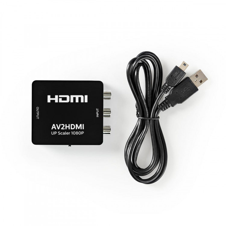 Nedis HDMI ™ Omvandlare | 3x RCA Female | 1x HDMI™ Output | Envägs | 1080p | 1.65 Gbps | ABS | Antracit Nedis HDMI ™ Omvandlare | 3x RCA Female | 1x HDMI™ Output | Envägs | 1080p | 1.65 Gbps | ABS | Antracit