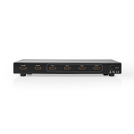 Nedis HDMI ™ matris omkopplare | 4x 2 Portar port(s) | 4x HDMI™ Input | 2x HDMI™ Output | 4K@30Hz | 3.4 Gbps | Fjärrstyrd | Metall | Antracit