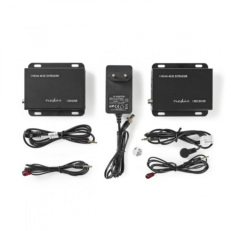 Nedis HDMI ™ Extender | Över Cat6 | Upp till 50.0 m | 4K@30Hz | 10.2 Gbps | IR retur funktion | Metall | Antracit Nedis HDMI ™ Extender | Över Cat6 | Upp till 50.0 m | 4K@30Hz | 10.2 Gbps | IR retur funktion | Metall | Antracit