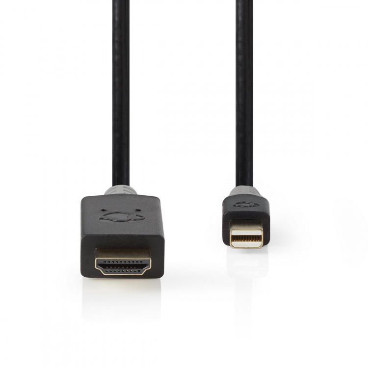 Nedis Mini Displayport-kabel | DisplayPort 1.4 | Mini DisplayPort Hane | HDMI™ Kontakt | 48 Gbps | Guldplaterad | 2.00 m | Rund | PVC | Antracit | Kartong med fönster Nedis Mini Displayport-kabel | DisplayPort 1.4 | Mini DisplayPort Hane | HDMI™ Kontakt | 48 Gbps | Guldplaterad | 2.00 m | Rund | PVC | Antracit | Kartong med fönster