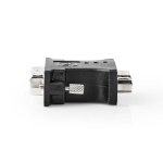 Nedis DVI adapter | DVI-I 24+5-Pin Hane | VGA hona 15p | Nickelplaterad | Rak | PVC | Svart | Låda