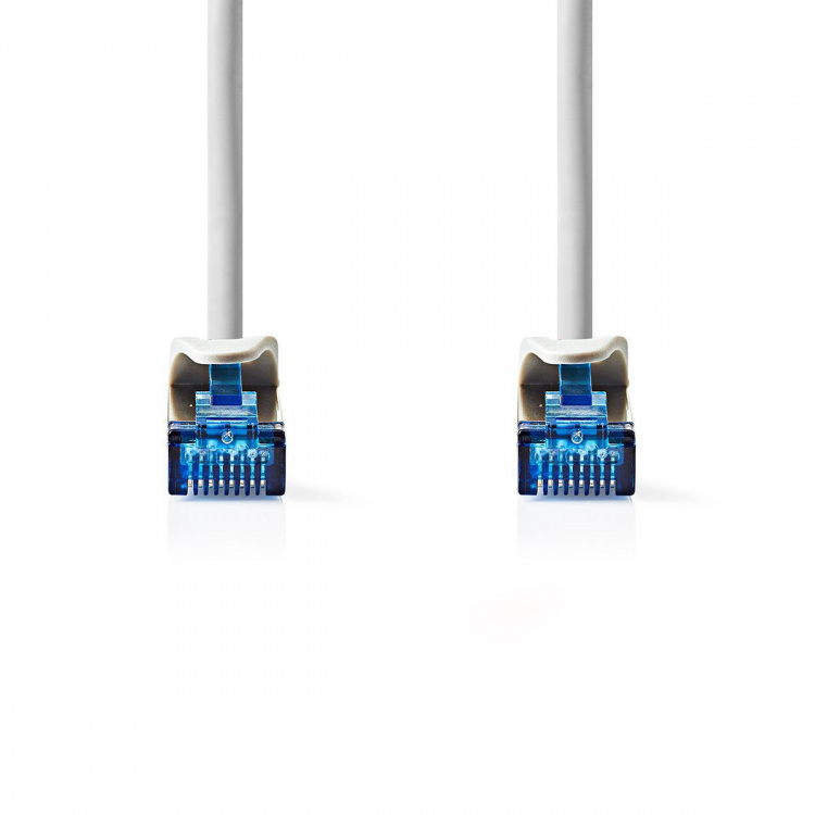 Nedis CAT6a nätverkskabel | S/FTP | RJ45 hane | RJ45 hane | 1.00 m | Snagless | Rund | LSZH | Grå | Kuvert