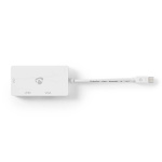 Nedis Displayport-adapter | Mini DisplayPort Hane | DVI-D 24+1-Pin Hona / HDMI™ Utgång / VGA hona 15p | 4K@60Hz | Nickelplaterad | Omkopplingsbar | 0.20 m | Rund | ABS | ABS | Vit | Låda