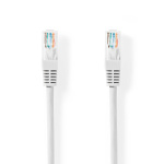 Cat 5e kabel | U/UTP | RJ45 hane | RJ45 hane | 5.00 m | Rund | PVC | Vit | Tag Cat 5e kabel | U/UTP | RJ45 hane | RJ45 hane | 5.00 m | Rund | PVC | Vit | Tag