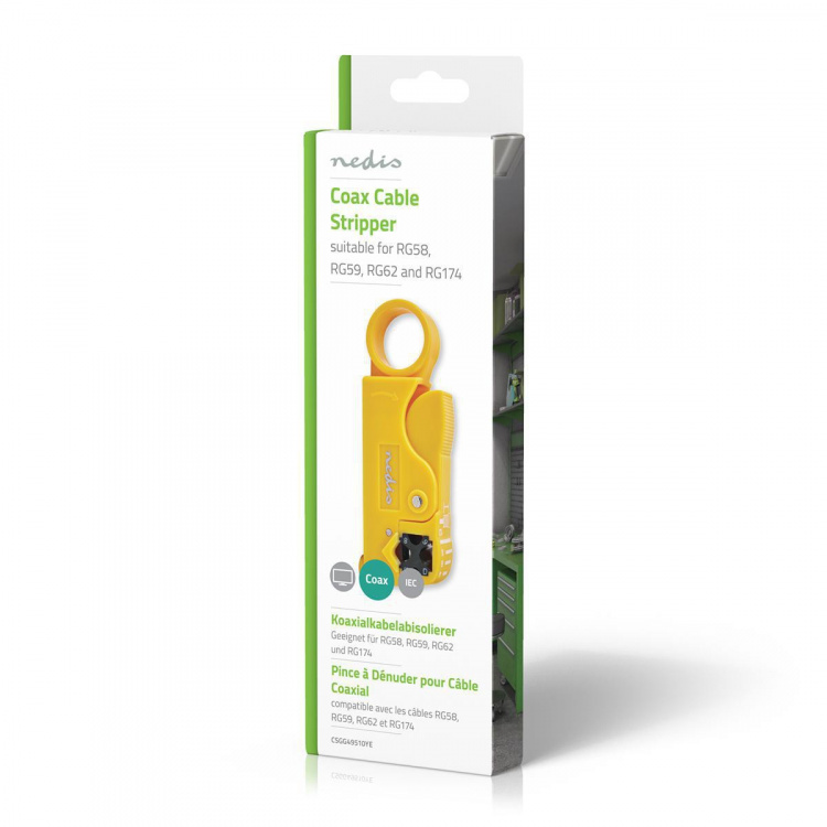 Nedis Kabelavisoleringstång | Strippverktyg | PVC / Stål | Gul / Svart