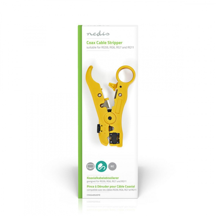 Nedis Kabelavisoleringstång | Strippverktyg | ABS / Stål | Gul / Svart Nedis Kabelavisoleringstång | Strippverktyg | ABS / Stål | Gul / Svart