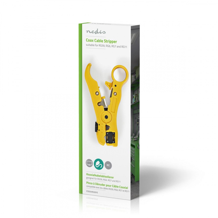 Nedis Kabelavisoleringstång | Strippverktyg | ABS / Stål | Gul / Svart Nedis Kabelavisoleringstång | Strippverktyg | ABS / Stål | Gul / Svart