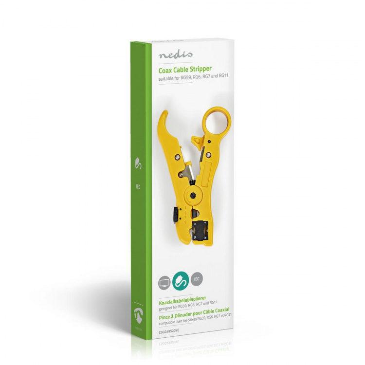 Nedis Kabelavisoleringstång | Strippverktyg | ABS / Stål | Gul / Svart Nedis Kabelavisoleringstång | Strippverktyg | ABS / Stål | Gul / Svart