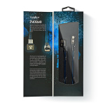 Nedis USB-kabel | USB 2.0 | USB-C™ Hane | USB-C™ Hane | 480 Mbps | Guldplaterad | 1.00 m | Rund | Flätad / Nylon | Blå / Svart | Kartong med täckt fönster Nedis USB-kabel | USB 2.0 | USB-C™ Hane | USB-C™ Hane | 480 Mbps | Guldplaterad | 1.00 m | Rund | Flätad / Nylon | Blå / Svart | Kartong med täckt fönster