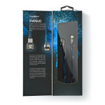 Nedis USB-kabel | USB 2.0 | USB-C™ Hane | USB-C™ Hane | 480 Mbps | Guldplaterad | 2.00 m | Rund | Flätad / Nylon | Blå / Svart | Kartong med täckt fönster Nedis USB-kabel | USB 2.0 | USB-C™ Hane | USB-C™ Hane | 480 Mbps | Guldplaterad | 2.00 m | Rund | Flätad / Nylon | Blå / Svart | Kartong med täckt fönster