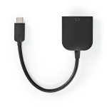 Nedis USB-C™ Adapter | USB 3.2 Gen 1 | USB-C™ Hane | VGA hona 15p | 1920x1200 | 5 Gbps | 0.20 m | Rund | Nickelplaterad | PVC | Svart | Plastpåse Nedis USB-C™ Adapter | USB 3.2 Gen 1 | USB-C™ Hane | VGA hona 15p | 1920x1200 | 5 Gbps | 0.20 m | Rund | Nickelplaterad | PVC | Svart | Plastpåse