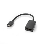 Nedis USB-C™ Adapter | USB 3.2 Gen 1 | USB-C™ Hane | HDMI™ Utgång | 4K@60Hz | 0.20 m | Rund | Nickelplaterad | PVC | Svart | Plastpåse