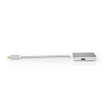 Nedis USB-C™ Adapter | USB 3.2 Gen 1 | USB-C™ Hane | HDMI™ Utgång | 4K@60Hz | Power delivery | 0.20 m | Rund | Guldplaterad | Flätad / Nylon | Silver | Kartong med täckt fönster Nedis USB-C™ Adapter | USB 3.2 Gen 1 | USB-C™ Hane | HDMI™ Utgång | 4K@60Hz | Power delivery | 0.20 m | Rund | Guldplaterad | Flätad / Nylon | Silver | Kartong med täckt fönster