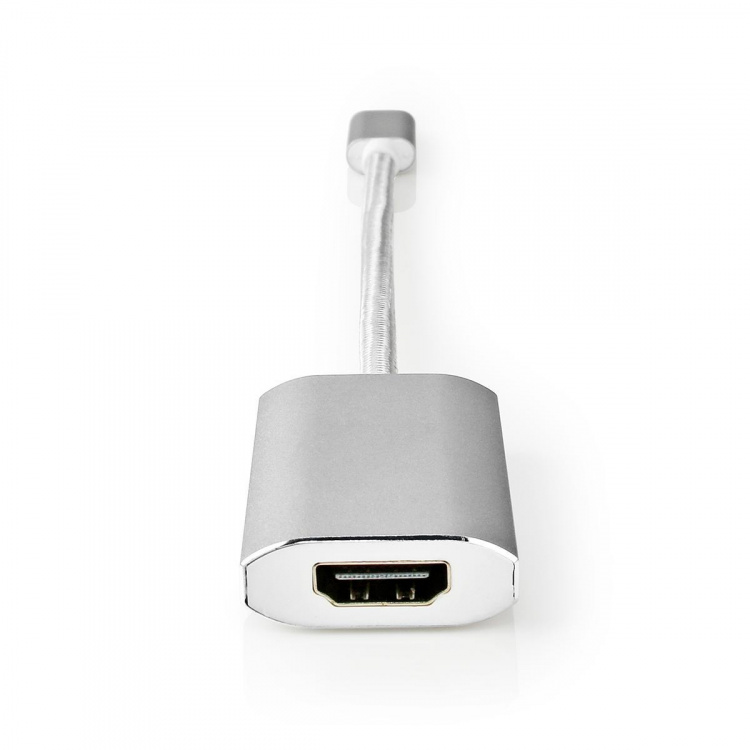 Nedis USB-C™ Adapter | USB 3.2 Gen 1 | USB-C™ Hane | HDMI™ Utgång | 4K@60Hz | Power delivery | 0.20 m | Rund | Guldplaterad | Flätad / Nylon | Silver | Kartong med täckt fönster Nedis USB-C™ Adapter | USB 3.2 Gen 1 | USB-C™ Hane | HDMI™ Utgång | 4K@60Hz | Power delivery | 0.20 m | Rund | Guldplaterad | Flätad / Nylon | Silver | Kartong med täckt fönster
