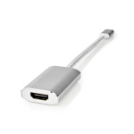 Nedis USB-C™ Adapter | USB 3.2 Gen 1 | USB-C™ Hane | HDMI™ Utgång | 4K@60Hz | Power delivery | 0.20 m | Rund | Guldplaterad | Flätad / Nylon | Silver | Kartong med täckt fönster Nedis USB-C™ Adapter | USB 3.2 Gen 1 | USB-C™ Hane | HDMI™ Utgång | 4K@60Hz | Power delivery | 0.20 m | Rund | Guldplaterad | Flätad / Nylon | Silver | Kartong med täckt fönster