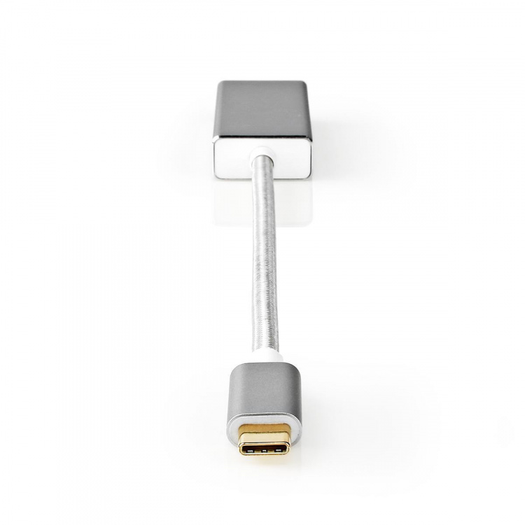 Nedis USB-C™ Adapter | USB 3.2 Gen 1 | USB-C™ Hane | Mini DisplayPort Hona | 0.20 m | Rund | Guldplaterad | Flätad / Nylon | Silver | Kartong med täckt fönster Nedis USB-C™ Adapter | USB 3.2 Gen 1 | USB-C™ Hane | Mini DisplayPort Hona | 0.20 m | Rund | Guldplaterad | Flätad / Nylon | Silver | Kartong med täckt fönster