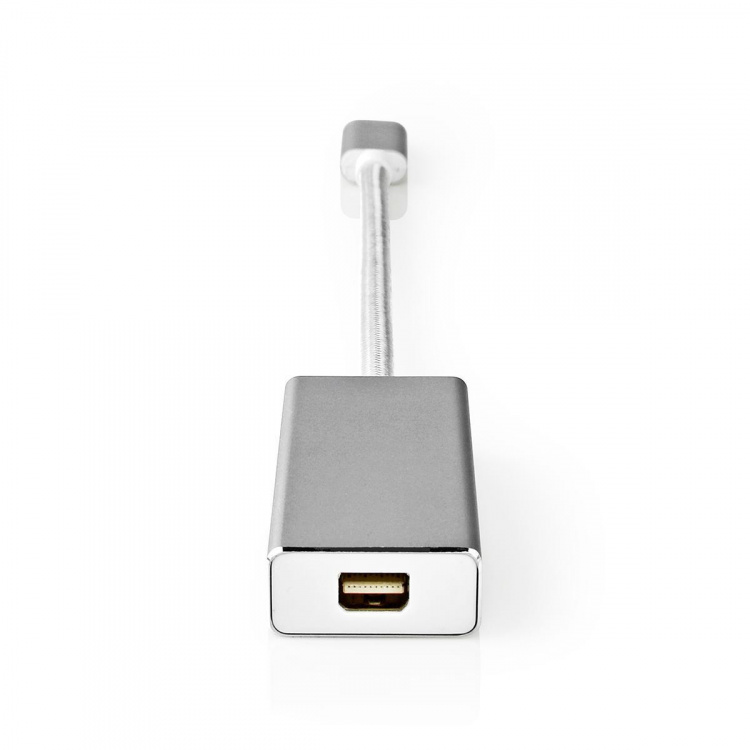 Nedis USB-C™ Adapter | USB 3.2 Gen 1 | USB-C™ Hane | Mini DisplayPort Hona | 0.20 m | Rund | Guldplaterad | Flätad / Nylon | Silver | Kartong med täckt fönster Nedis USB-C™ Adapter | USB 3.2 Gen 1 | USB-C™ Hane | Mini DisplayPort Hona | 0.20 m | Rund | Guldplaterad | Flätad / Nylon | Silver | Kartong med täckt fönster